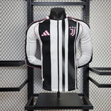 Player Version JUV Jersey 25/26 Home Long Sleeves Football Kit Soccer Jersey