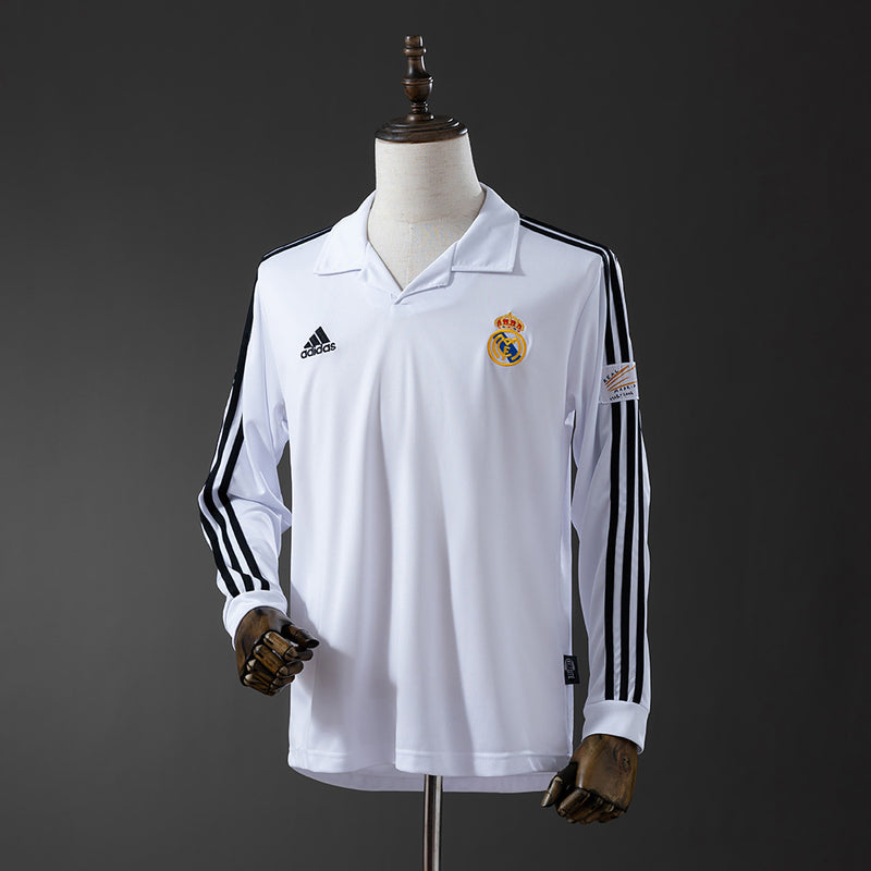 Real Madrid Trikot 2002-03 Heim Retro Kit Langarm