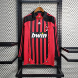 AC Milan Jersey Home kit 07/08 Long Sleeves retro Football kit - PalmSportss