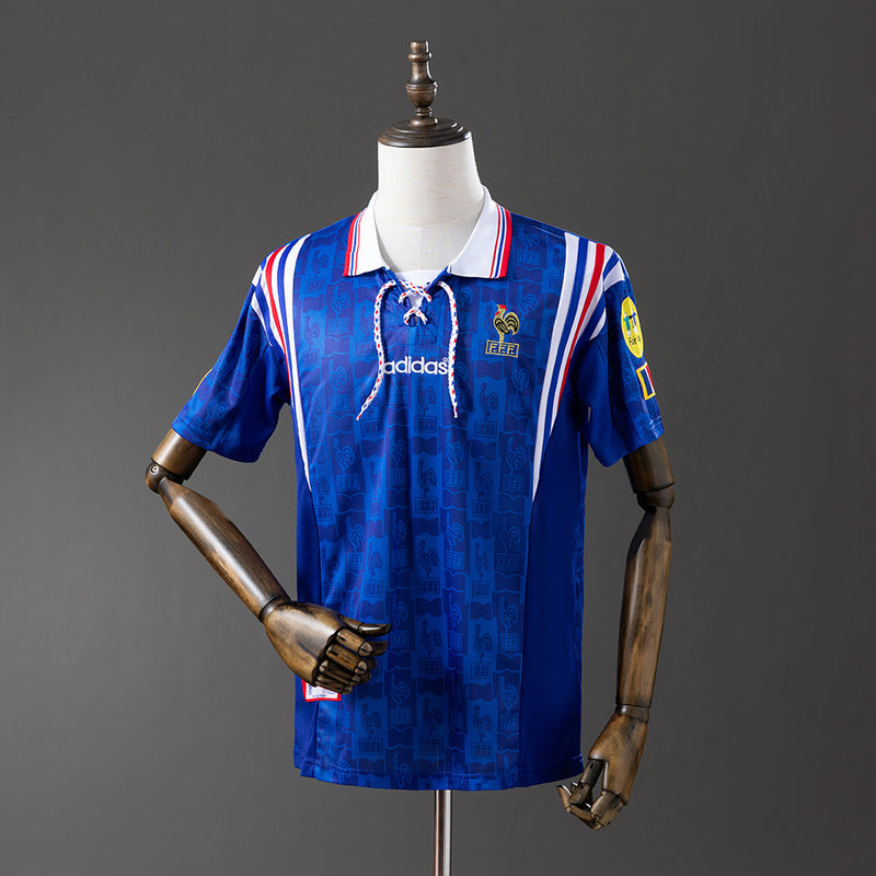 Frankreich Trikot 1996 Retro Heim-Fußballtrikot