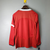 Man United Jersey Home Kit 2005/06 Retro Long Sleeve Football Team Soccer Shirt