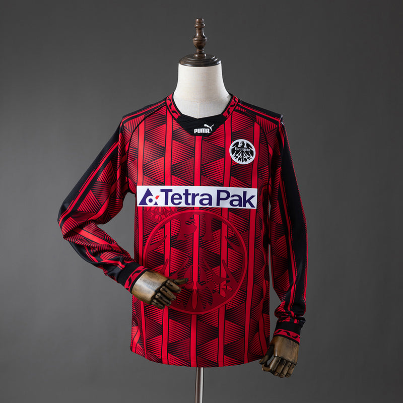 Frankfurt Heimtrikot 1995-96 Retro-Fußballtrikot Langarm