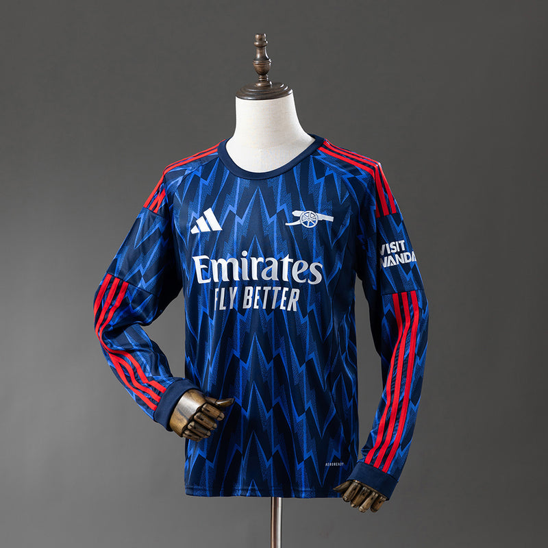 Arsenal Trikot 25/26 Auswärts Fußball-Trikot Langarm