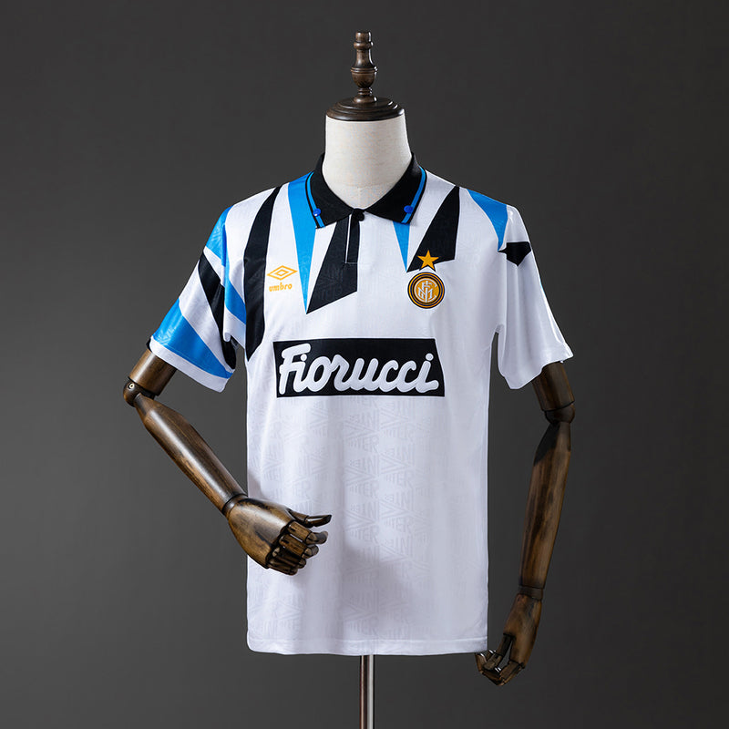 Inter Mailand Trikot 1991-92 Auswärts Retro Fußball-Trikot