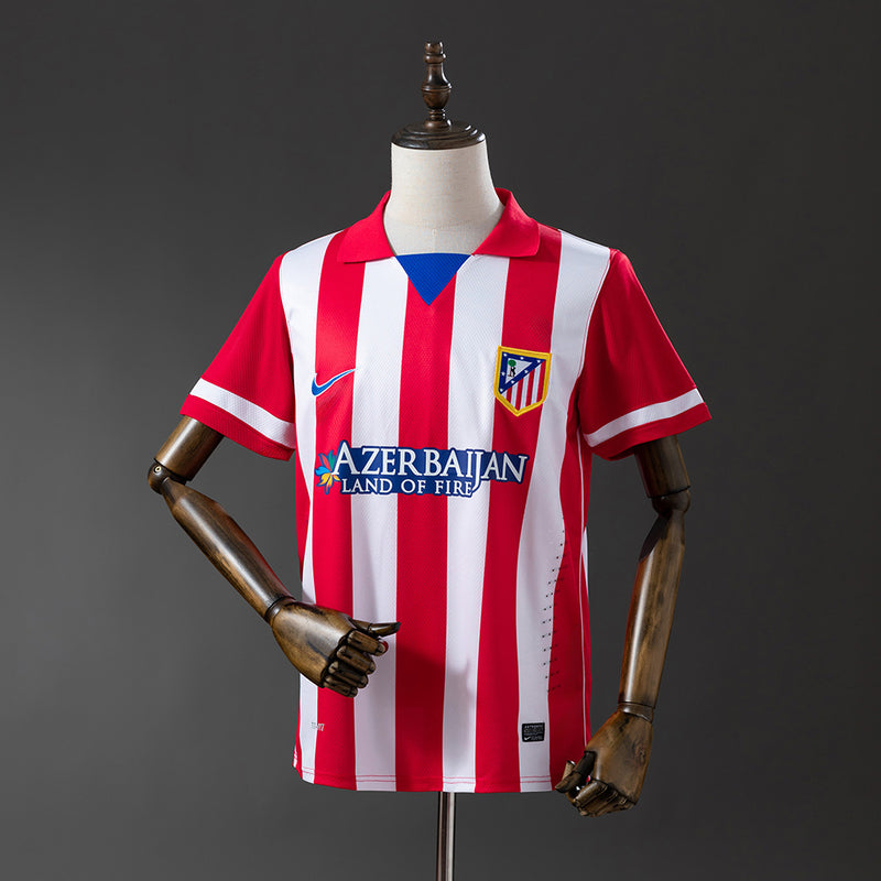 Atletico Madrid Trikot 2013-14 Heim Retro Fußball-Trikot