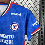Kids Cruz Azul Jersey 25/26 Home Football Kit Soccer Jersey - PalmSportss
