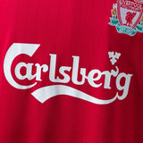Liverpool Jersey 2006-07 Home Retro Football Kit Long Sleeves PalmSportss