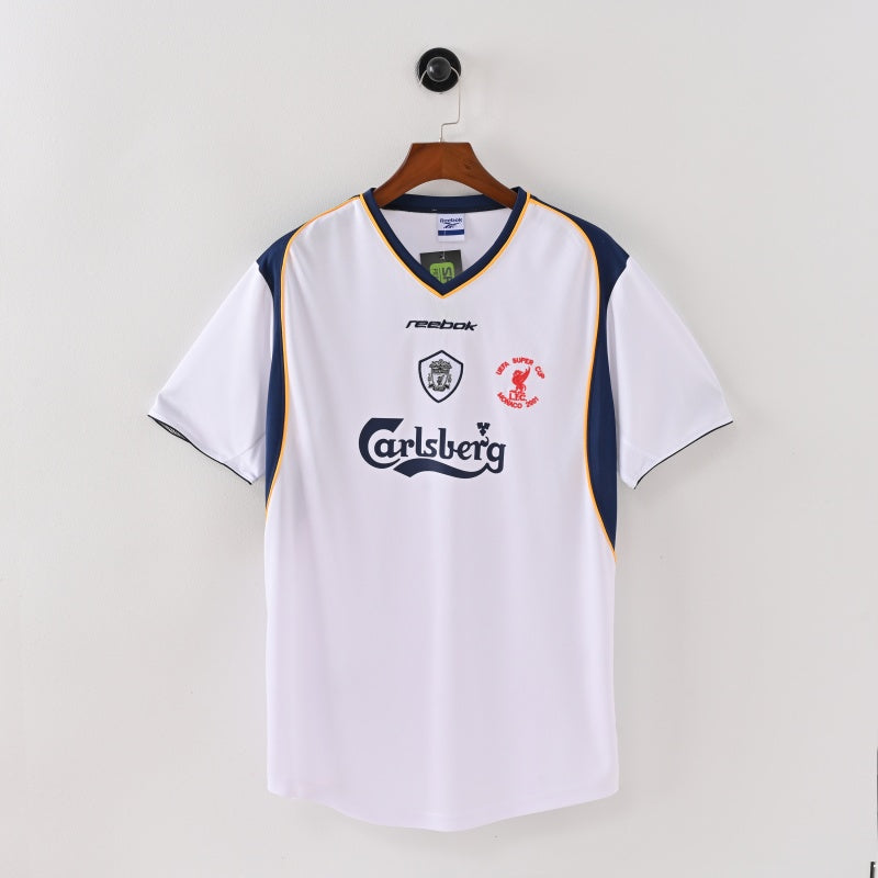 Retro Liverpool Auswärtstrikot 2001-02 Fußballtrikot