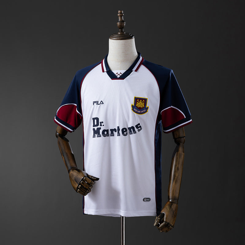West Ham United Trikot 1999-01 Auswärts Retro Fußballtrikot