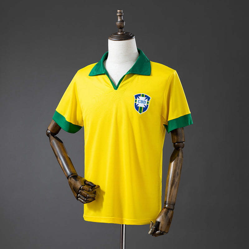 Brasilien Trikot 1958 Heim Retro Set