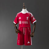 Kids Liverpool Jersey 25/26 Home Football Kit