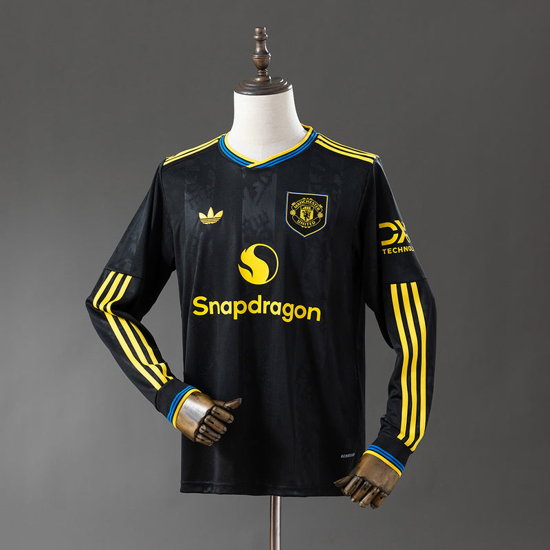 Man United Jersey 25/26 Third Football Kit Long Sleeves