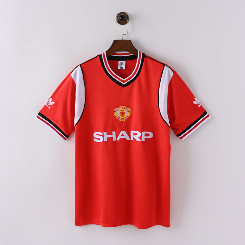 Retro Man United Home Jersey 1985 Football Kit Soccer Jersey