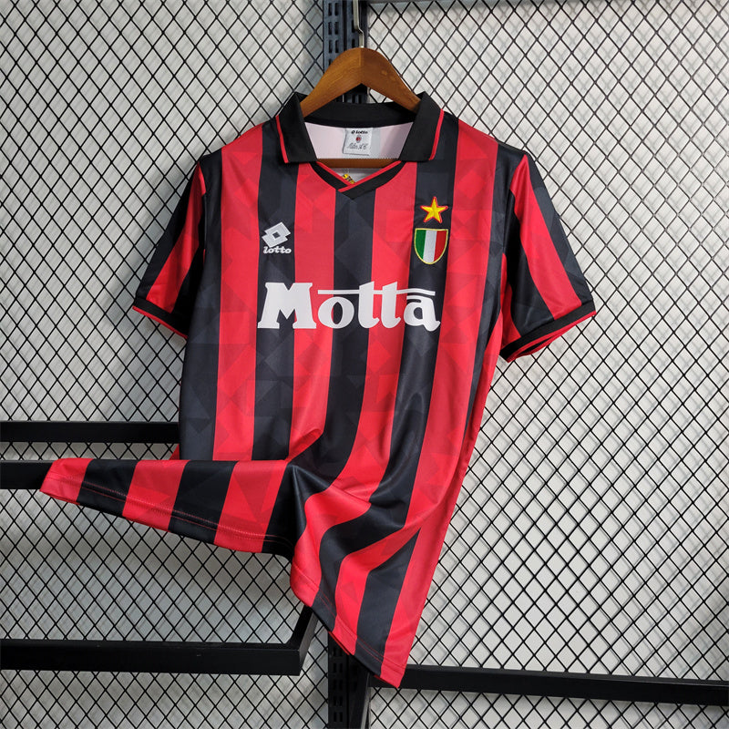 AC Mailand Trikot 93/94 Geschichte Retro Fußballtrikot Eigener Name 1993 1994 Fußball Sport Shirt