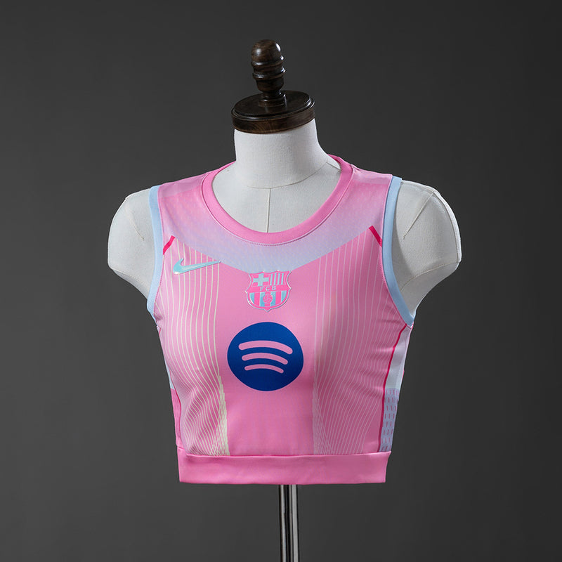 Damen Barcelona Pinke Weste 25/26 Fußballtrikot