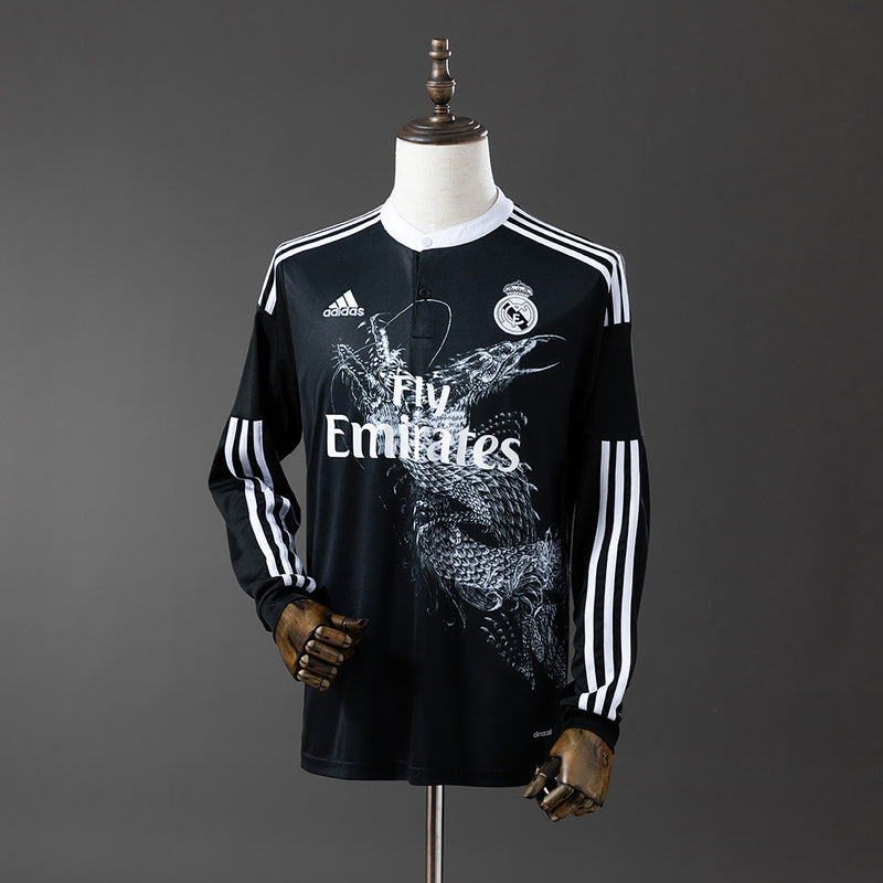 Real Madrid Trikot Ausweichtrikot 2014 2015 Retro Langarm