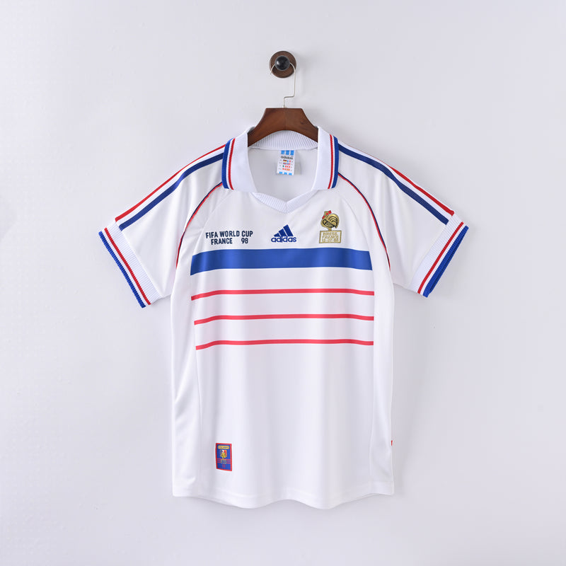 Retro Frankreich Trikot 1998 Auswärts Fußballtrikot