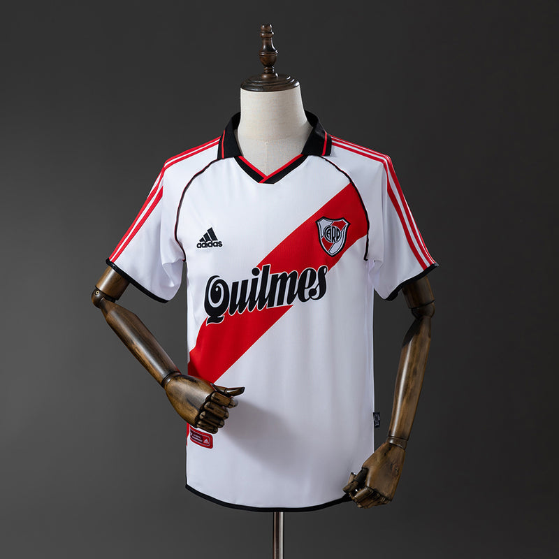 River Plate Trikot 2000-01 Heim Retro Fußball Trikot