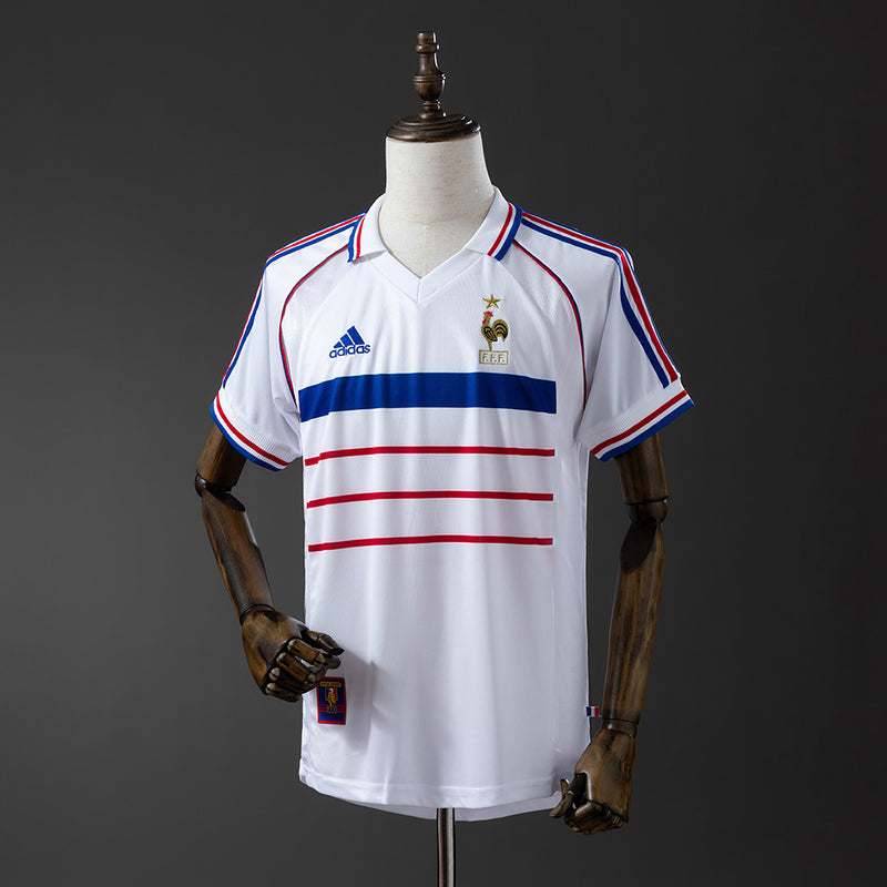Frankreich Trikot 1998 Auswärts Retro Fußball-Kit
