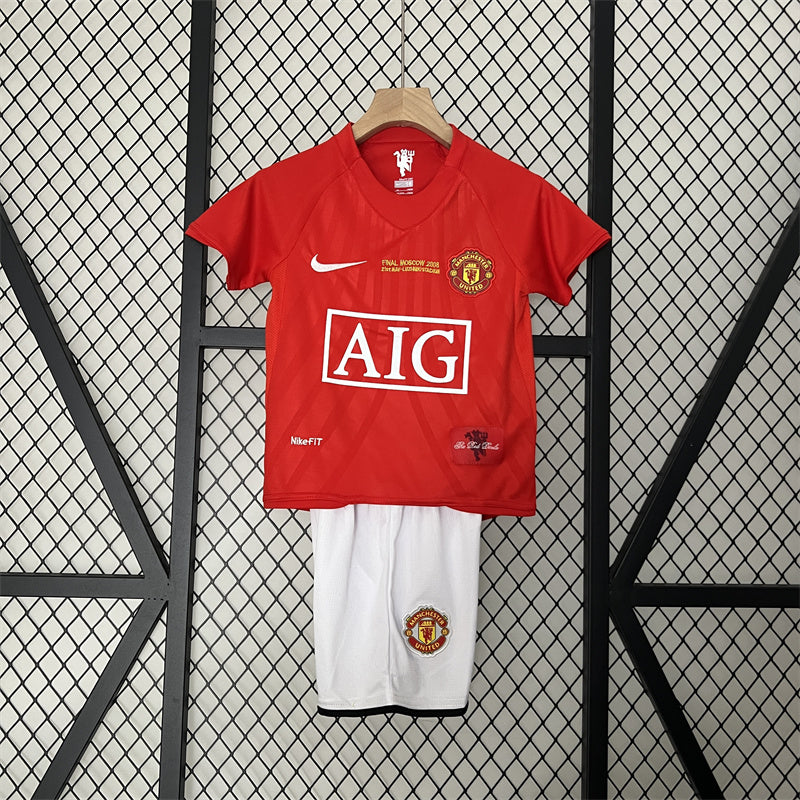Retro Kinder Man Utd Heimtrikot 07/08