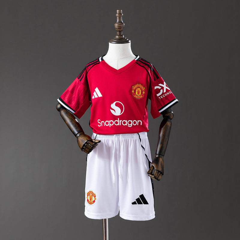 Kinder Man United Trikot 25/26 Heimtrikot-Set