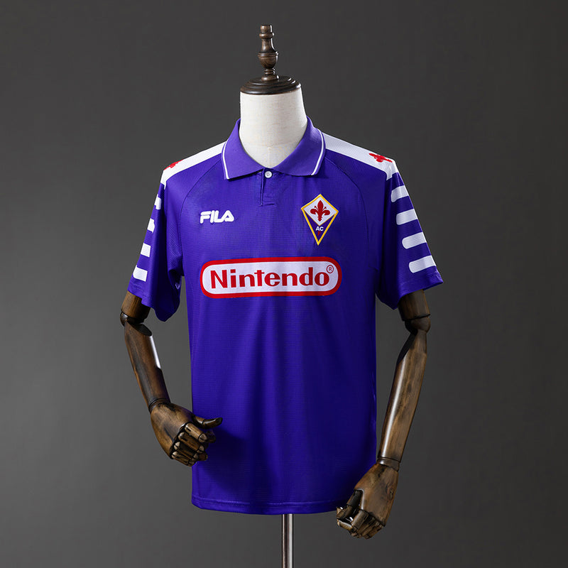 Fiorentina Trikot 1998-99 Heim Retro Fußball-Set