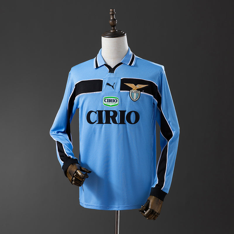 Lazio Trikot 1998-99 Heim Retro Fußballtrikot Langarm