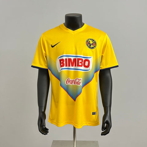 Retro Club America Jersey 2013-14 Home Yellow Football Kit Soccer Jersey