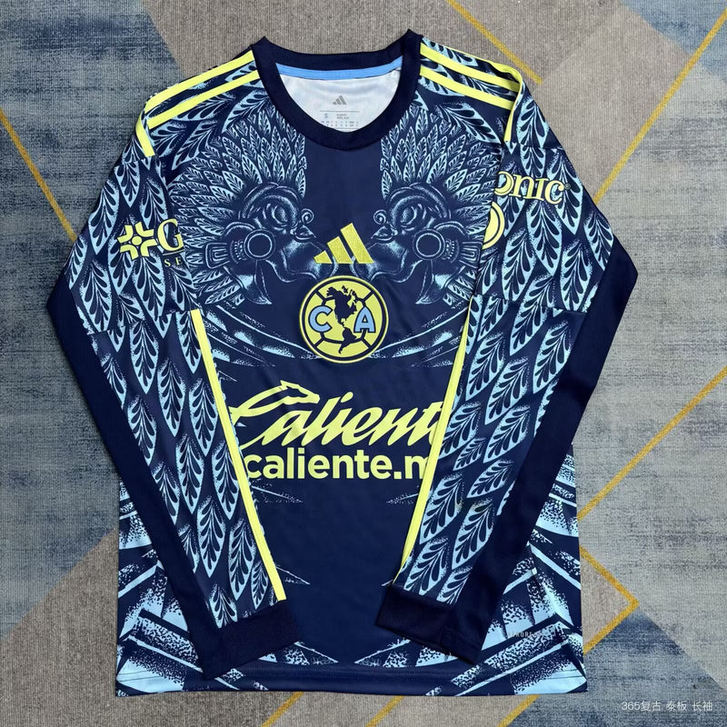 Club America Trikot 25/26 Auswärts Langarm Fußballtrikot