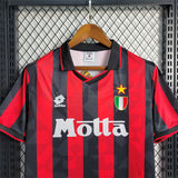 AC Milan Jersey 93/94 history retro Football kit Custom Name 1993 1994 Soccer Sport Shirt