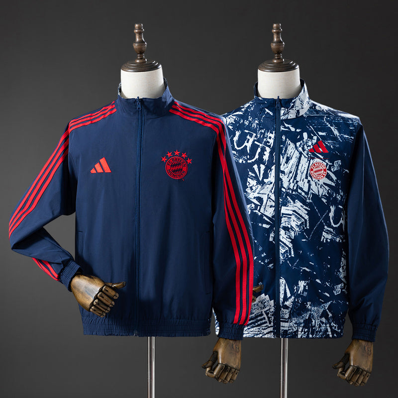 FC Bayern München Windbreaker 2025/26 Wende-Fußballjacke
