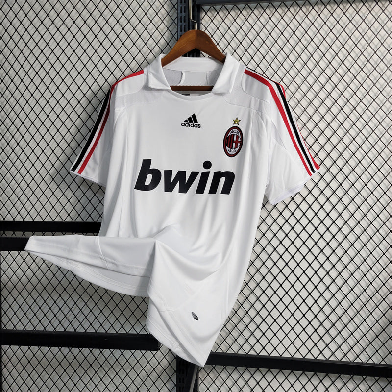 AC Mailand Trikot Auswärtsset 07/08 Geschichte Retro Fußballtrikot Wunschname 2007 2008 Fußball Sportshirt