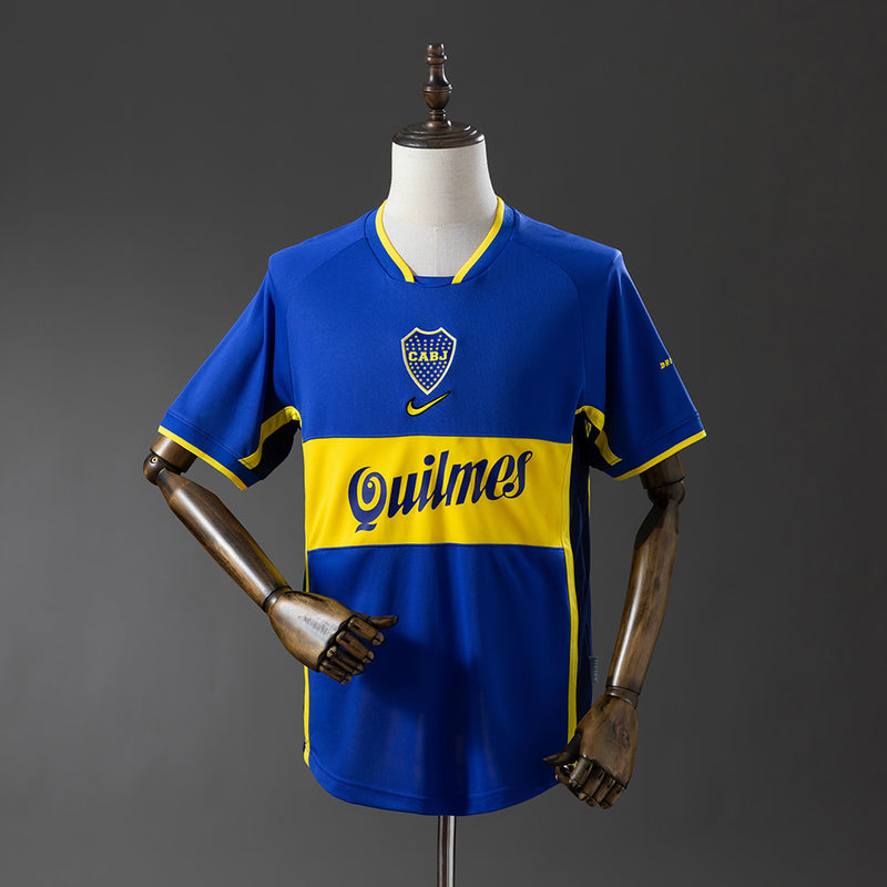 Boca Juniors Trikot 2001 Heim Retro Fußballausrüstung