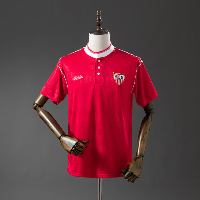 Sevilla Trikot 1991-92 Auswärts Retro Fußballtrikot