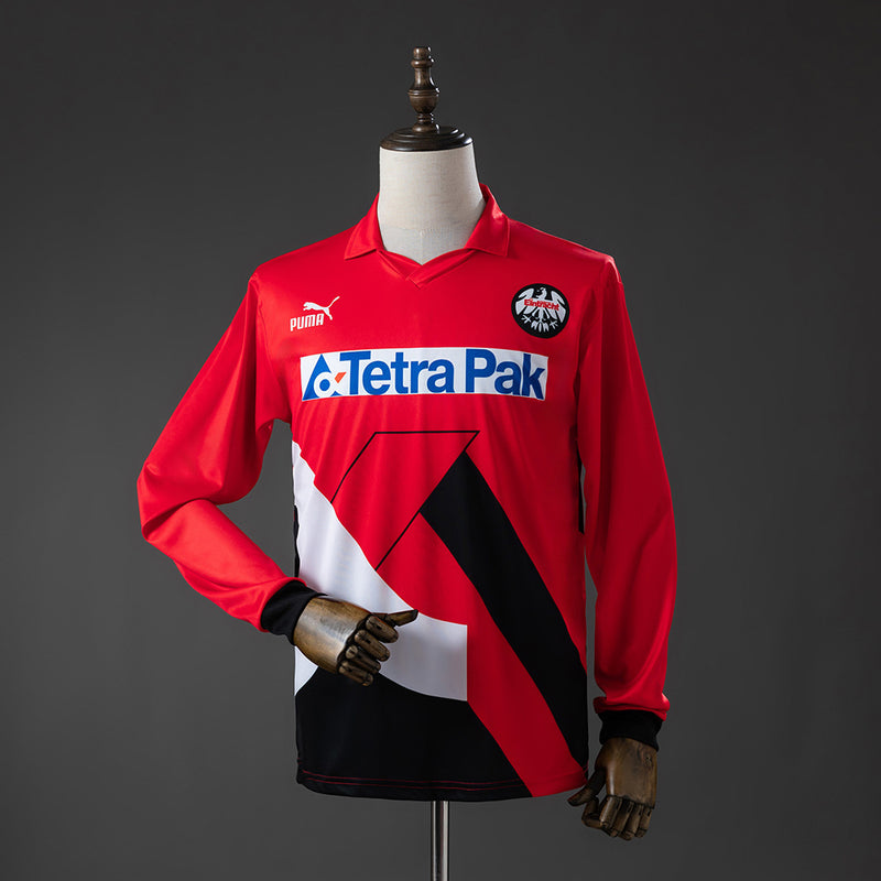 Frankfurt Heimtrikot 1993-95 Retro Langarm Fußball-Trikot