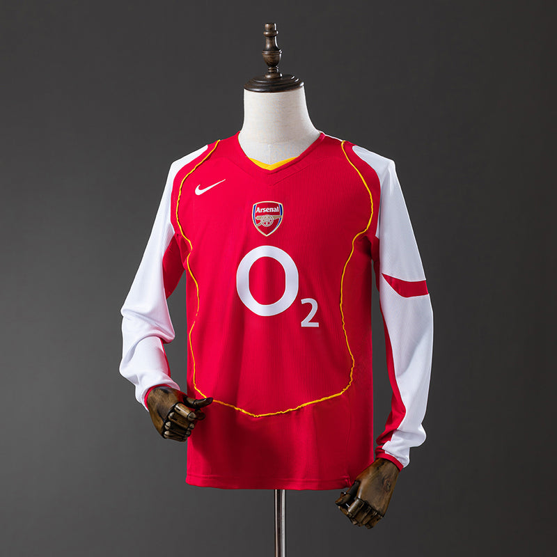 Arsenal Trikot 2004-05 Heim Retro Fußball-Trikot Langarm