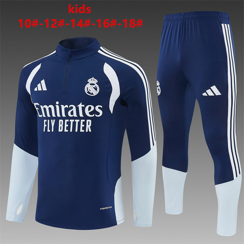 Kinder Real Madrid Trainingsanzüge 2026-2027 Fußball-Trikot