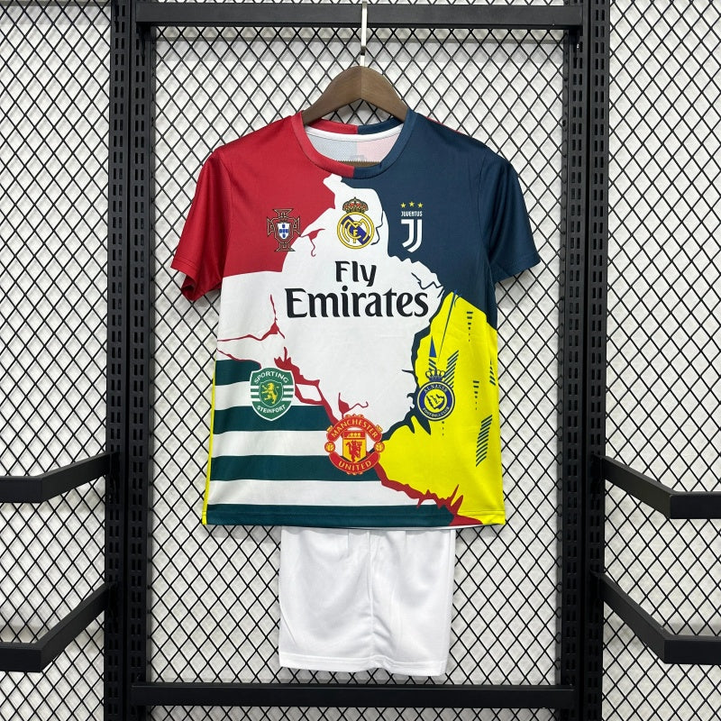 Kinder Ronaldo Trikot Alle Vereinsmannschaften 25/26 Fußball-Trikot Set Fußballtrikot