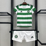 Kids Celtic Jersey 25/26 Home Football Kit Soccer Jersey