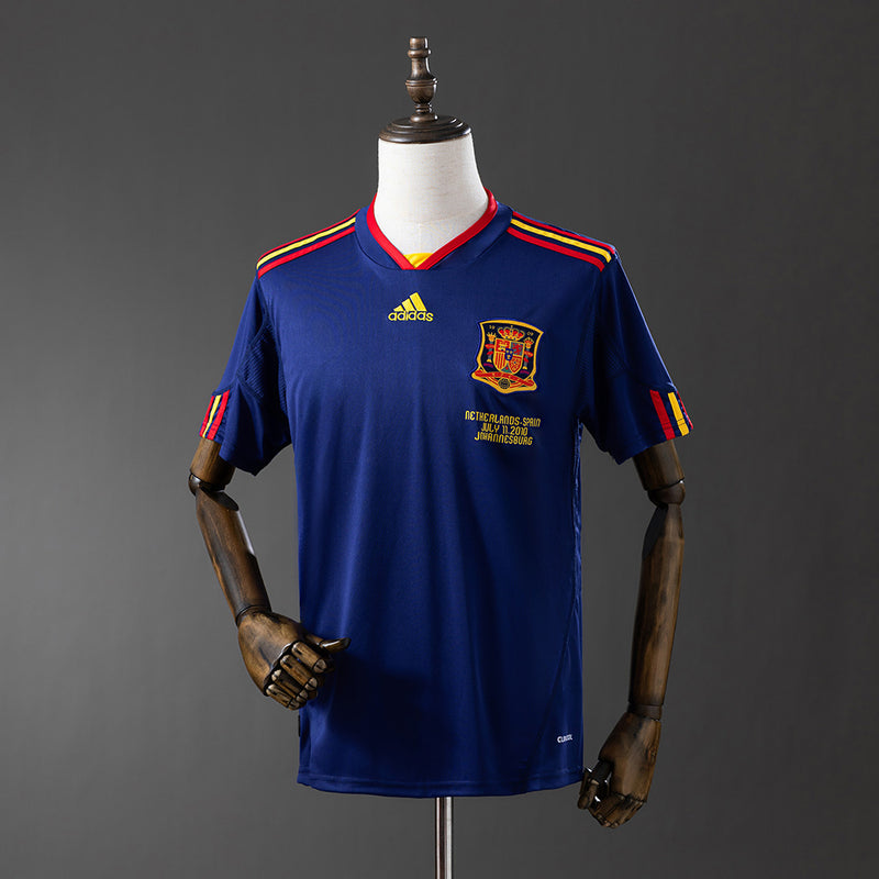 Spanien Trikot 2010 Auswärts Retro Fußballtrikot