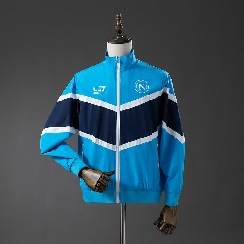 Napoli Windbreaker 2025/26 Blau Fußball-Jacke