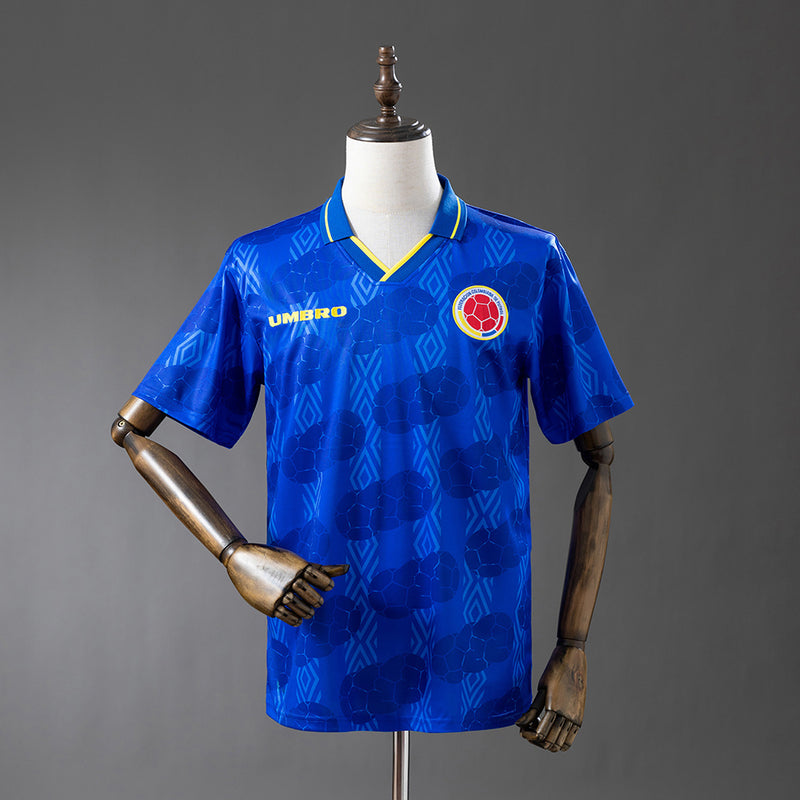 Kolumbien Trikot 1994 Auswärts Retro-Fußballtrikot