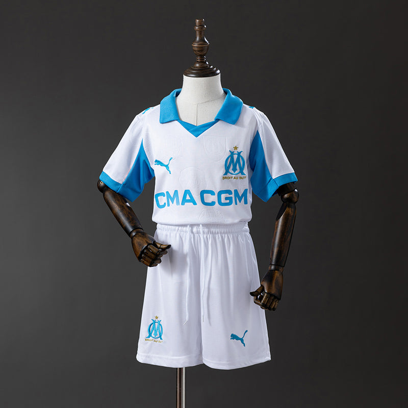 Kinder Marseille Trikot 25/26 Heimtrikot Fußballset