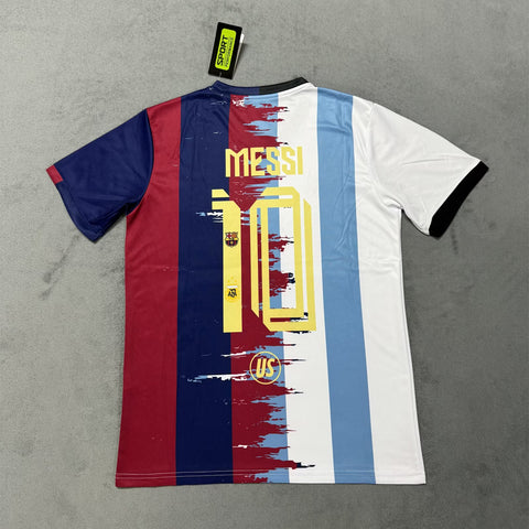 Messi Barcelona und Argentinien Trikot 25/26 Fußballausrüstung Fußballtrikot