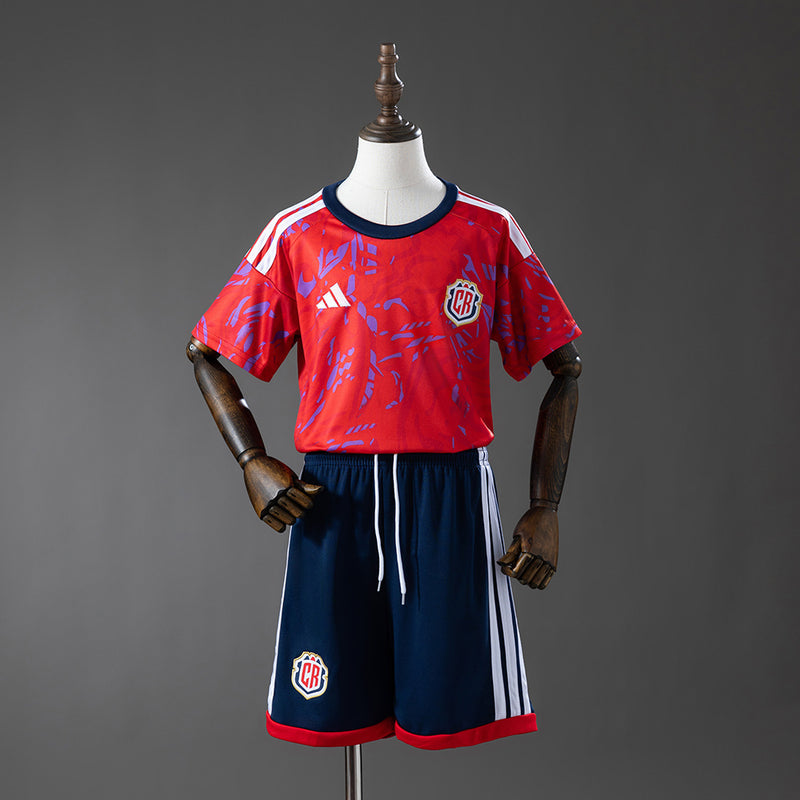 Kinder Costa Rica Heimtrikot 2026 Fußball Trikot Set
