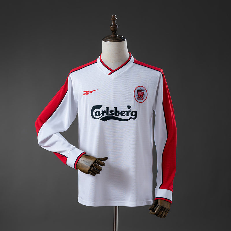 Liver Away Trikot 1998-99 Langarm Retro Fußball-Trikot