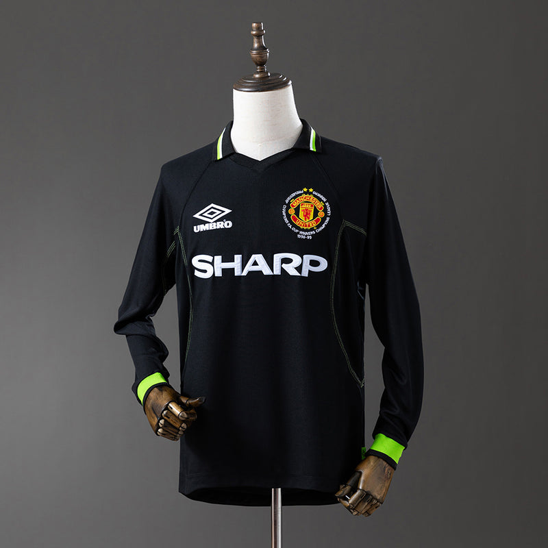 Manchester United Trikot 1998-99 Ausweichtrikot Retro Langarm