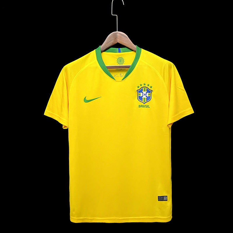 Brasil Heimtrikot 2018 Retro Fußball Trikot Shirt