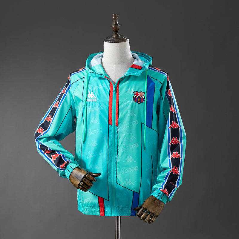 Barcelona Windbreaker 2025/26 Grünes Fußballtrikot