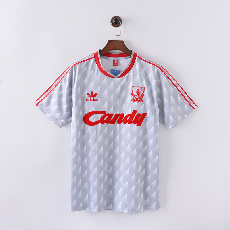 Retro Liverpool Auswärtstrikot 1989 1990 1991 Fußball-Trikot